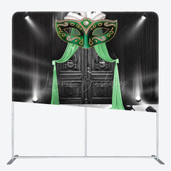 Lofaris Spotlight Black Door Masquerade Pillow Case Backdrop