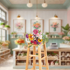 Lofaris Spring Bright Color Floral Fancy Room Photo Backdrop
