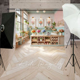 Lofaris Spring Bright Color Floral Fancy Room Sweep Backdrop