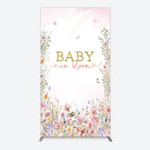 Lofaris Spring Colorful Floral Baby In Bloom Rectangle Backdrop