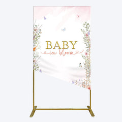Lofaris Spring Colorful Floral Baby In Bloom Rectangle Backdrop