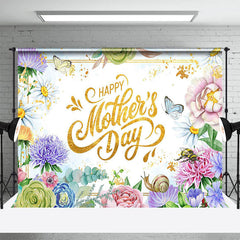 Lofaris Spring Colorful Floral Happy Mothers Day Backdrop