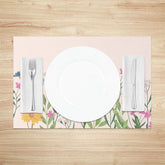 Lofaris Spring Colorful Wild Floral Dining Set of 4 Placemats
