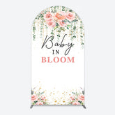 Lofaris Spring Floral Greenery Baby In Bloom Arch Backdrop