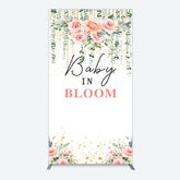 Lofaris Spring Floral Greenery Baby In Bloom Rectangle Backdrop