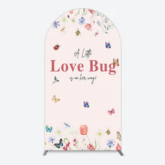 Lofaris Spring Floral Love Bug Baby Shower Arch Backdrop