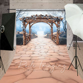 Lofaris Spring Flowers Arch Pavilion Forest Sweep Backdrop