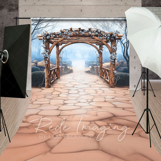 Lofaris Spring Flowers Arch Pavilion Forest Sweep Backdrop