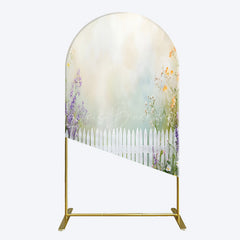 Lofaris Spring Garden Fence Wild Floral Easter Arch Bacdrop