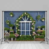 Lofaris Spring Greenery Floral Room Photography Backdrop