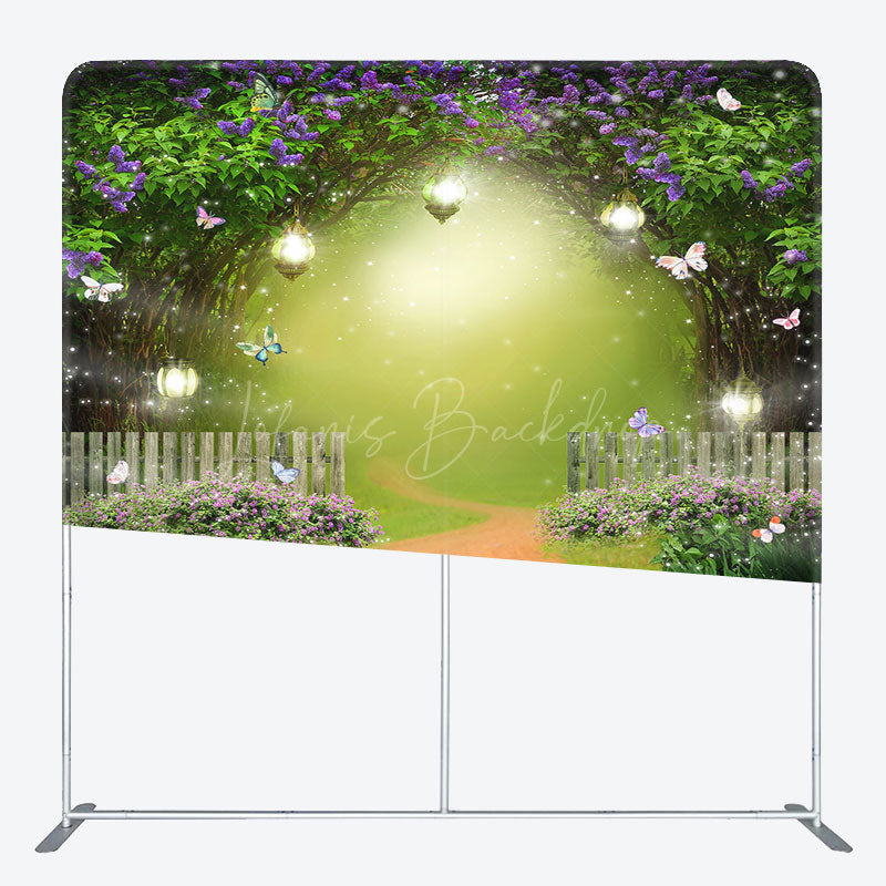 Lofaris Spring Greenery Lighted Garden Pillow Case Backdrop