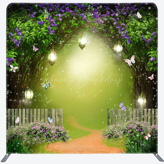 Lofaris Spring Greenery Lighted Garden Pillow Case Backdrop