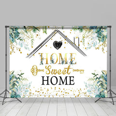 Lofaris Spring Greenery Sweet Home Key Housewarming Backdrop
