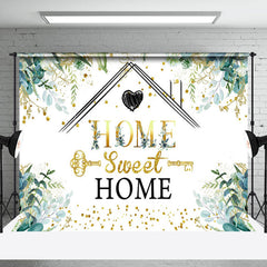 Lofaris Spring Greenery Sweet Home Key Housewarming Backdrop