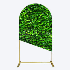 Lofaris Spring Natural Green Leaves Birthday Arch Backdrop