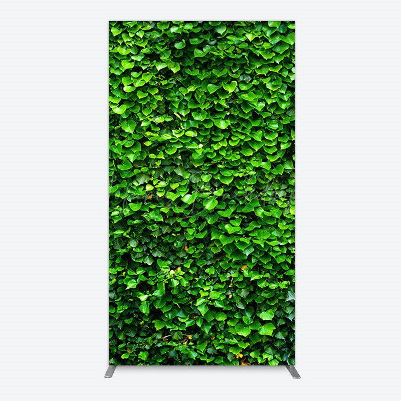 Lofaris Spring Natural Green Leaves Birthday Rectangle Backdrop