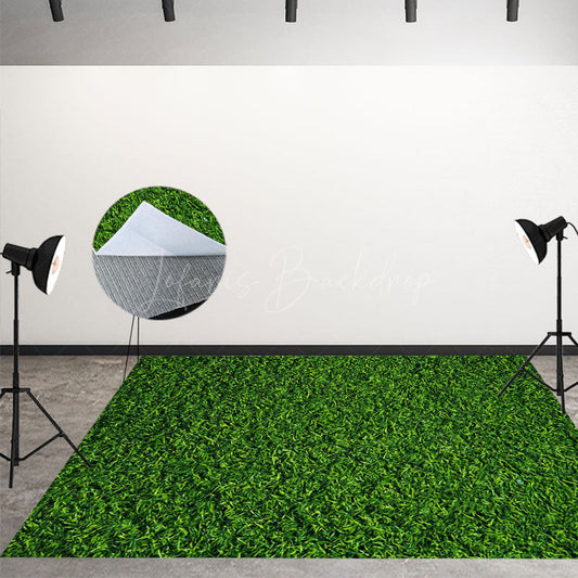 Lofaris Spring Natural Greenery Scene Fabric Floor Backdrop