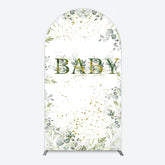 Lofaris Spring Plant Gold Glitter Baby Shower Arch Backdrop