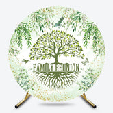 Lofaris Spring Plant Green Tree Round Family Reunion Backdrop