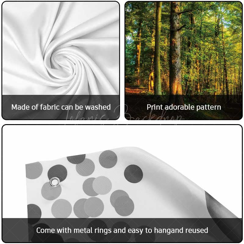 Lofaris Spring Sunshine Vibrant Forest Garage Door Banner