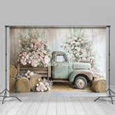 Lofaris Spring Truck Floral Fine Art Backdrop For Photo Studio