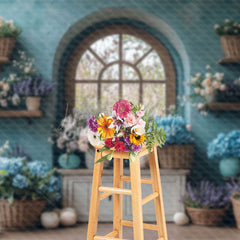 Lofaris Spring Vibe Blooming Flowers Easter Photo Backdrop