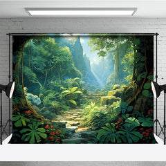 Lofaris Spring Wonderland Mountains Photography Backdrop