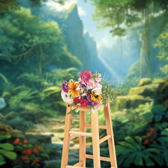 Lofaris Spring Wonderland Mountains Photography Backdrop