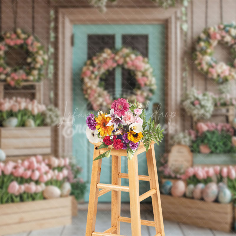 Lofaris Springtime Floral Colorful Archway Festival Backdrop