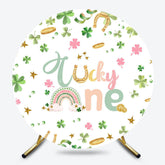 Lofaris St Patircks Clover Lucky One Round Birthday Backdrop