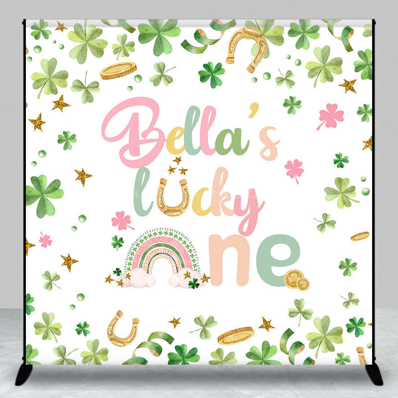 Lofaris St Patrick Lucky One Custom Name Birthday Backdrop