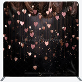Lofaris Stage Curtain Heart Decor Square Tension Backdrop