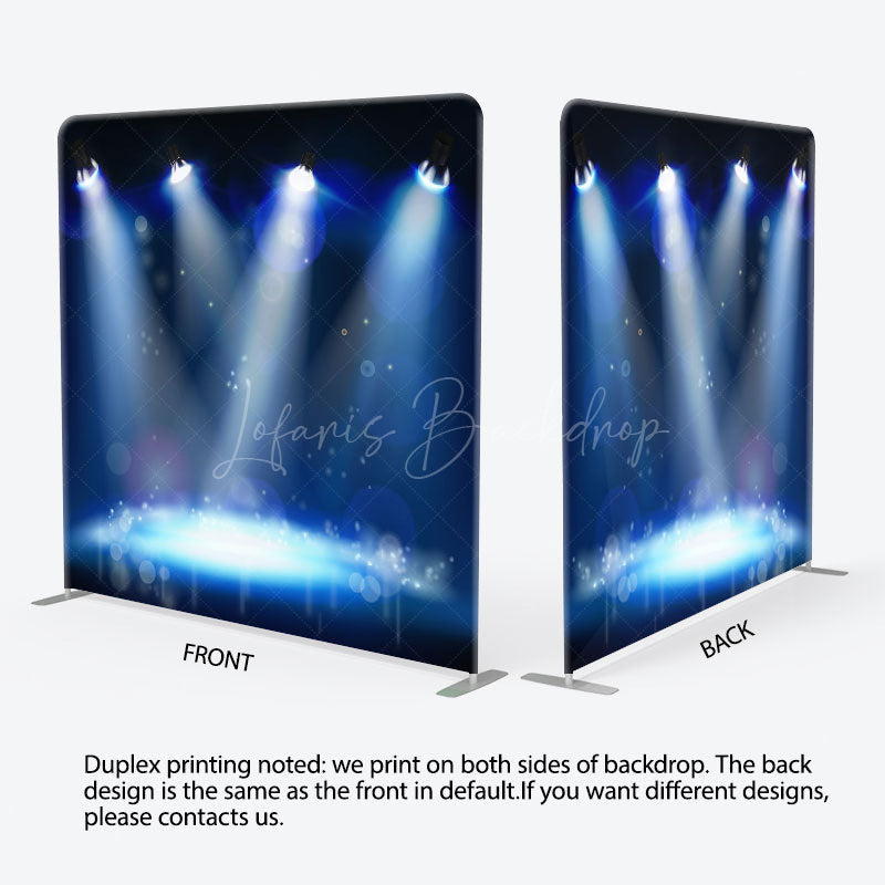 Lofaris Stage Lighting Bokeh Photo Square Tension Backdrop