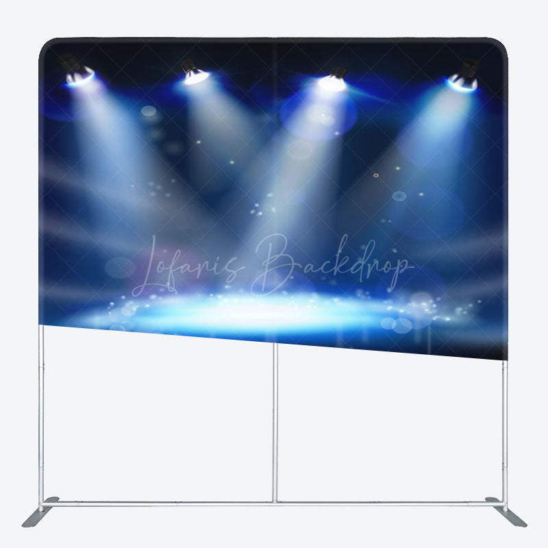 Lofaris Stage Lighting Bokeh Photo Square Tension Backdrop