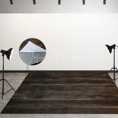 Lofaris Stained Glass Window Combo Set Backdrop Colorful Church Arch Dark Wood Floor Background Religious Photography Prop