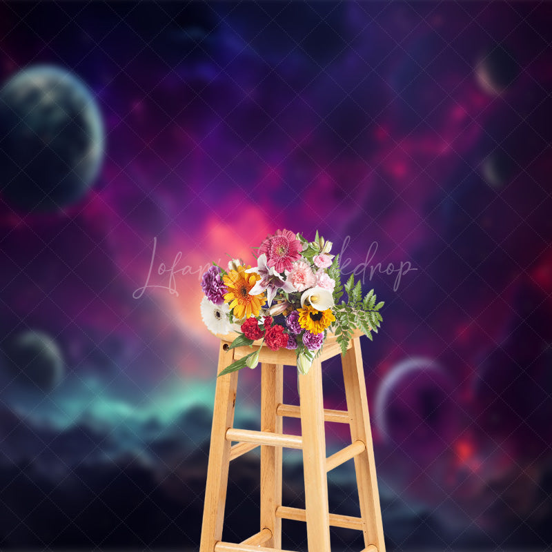 Lofaris Starlit Sky Science Fiction Photography Backdrop