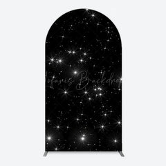 Lofaris Starry Sky Dark Night Happy Birthday Arch Backdrop