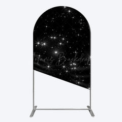 Lofaris Starry Sky Dark Night Happy Birthday Arch Backdrop