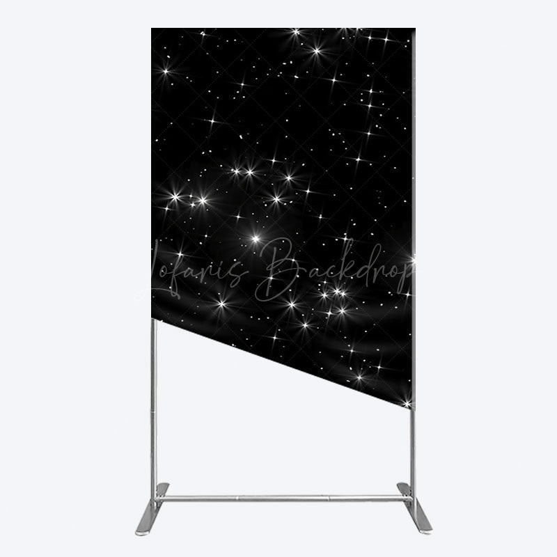 Lofaris Starry Sky Dark Night Happy Birthday Rectangle Backdrop