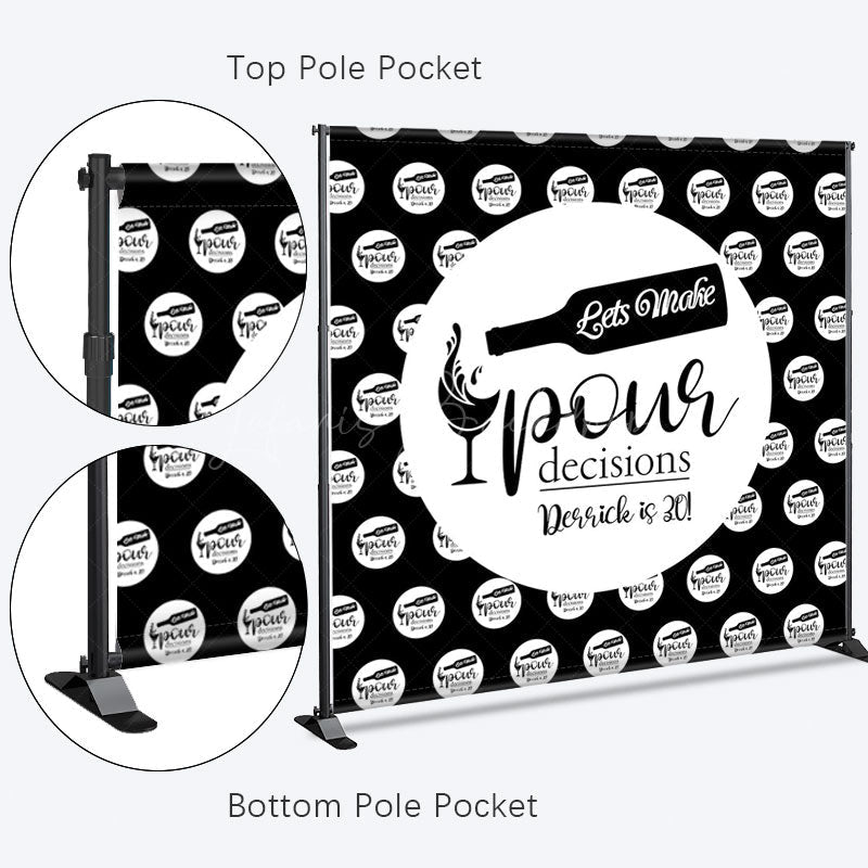 Lofaris Step And Repeat Pour Custom 30th Birthday Backdrop