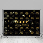Lofaris Step And Repeat Sparkle Custom Name Birthday Backdrop