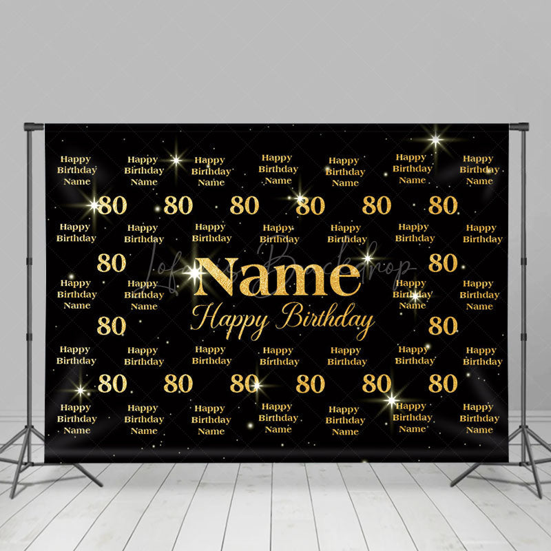 Lofaris Step And Repeat Sparkle Custom Name Birthday Backdrop
