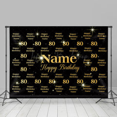 Lofaris Step And Repeat Sparkle Custom Name Birthday Backdrop