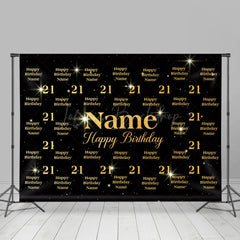 Lofaris Step And Repeat Sparkle Custom Name Birthday Backdrop