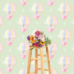 Lofaris Step Repeat Love Hot Air Balloon Cake Smash Backdrop
