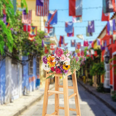 Lofaris Street Flag View Under Sunlight Photography Backdrop