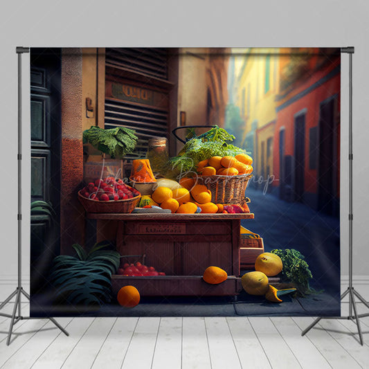 Lofaris Street Side Fruit Shop Valley Photography Backdrop