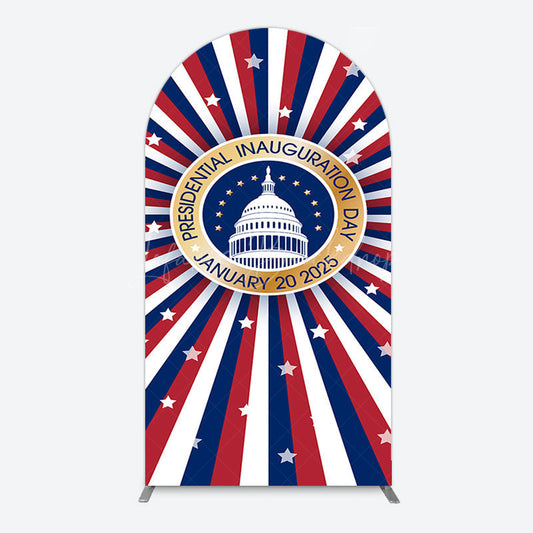 Lofaris Stripe White House Inauguration Day Arch Backdrop