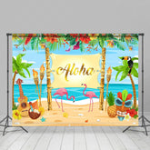 Lofaris Summer Beach Aloha Floral Hawaii Vibe Dance Backdrop