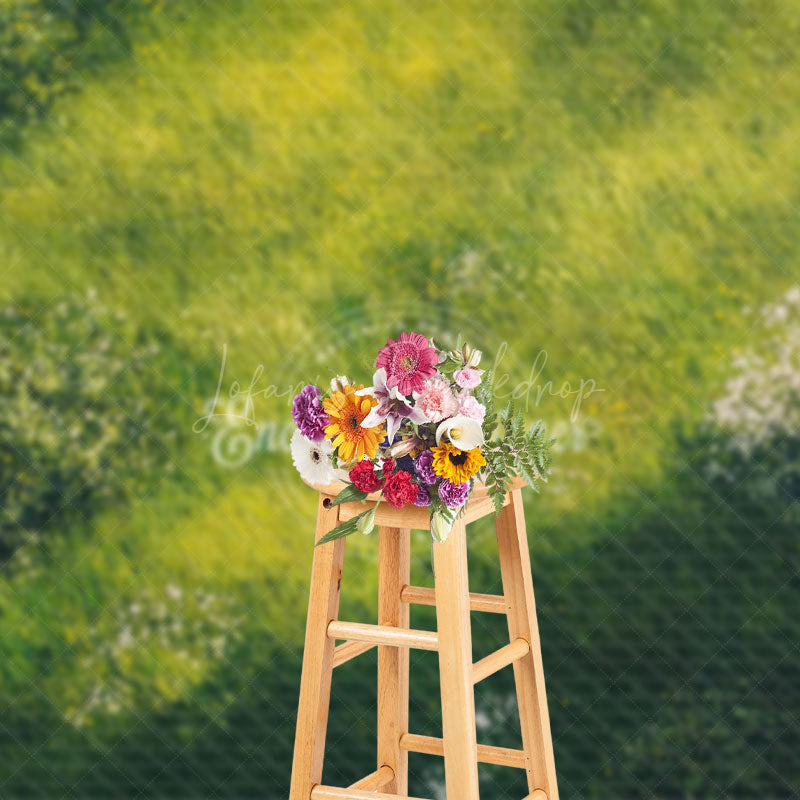 Lofaris Summer Natural Green Grass Backdrop For Photo Booth